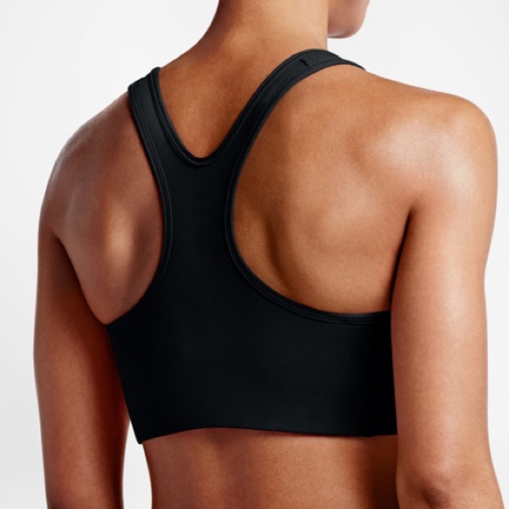NWT Nike Swoosh Dri-Fit Sports Bra Black XS - Picture 9 of 9